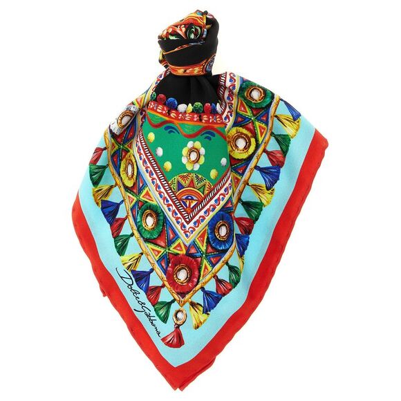 Dolce & Gabbana Accessories - Dolce & Gabbana Multicolor Silk Women's Scarf